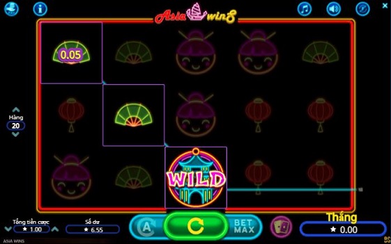 Asia Wins slot game at HappyLuke Vietnam online casino