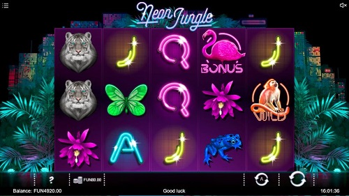 Neon Jungle slots HappyLuke đánh bài online casino trực tuyến