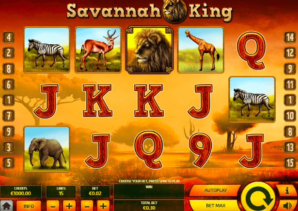 Savannah King, review tính năng, cách chơi và giải thưởng khổng lồ